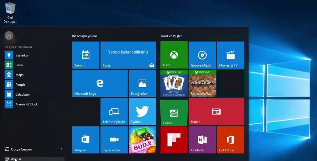 Windows 10 yeni kullanici acma 1